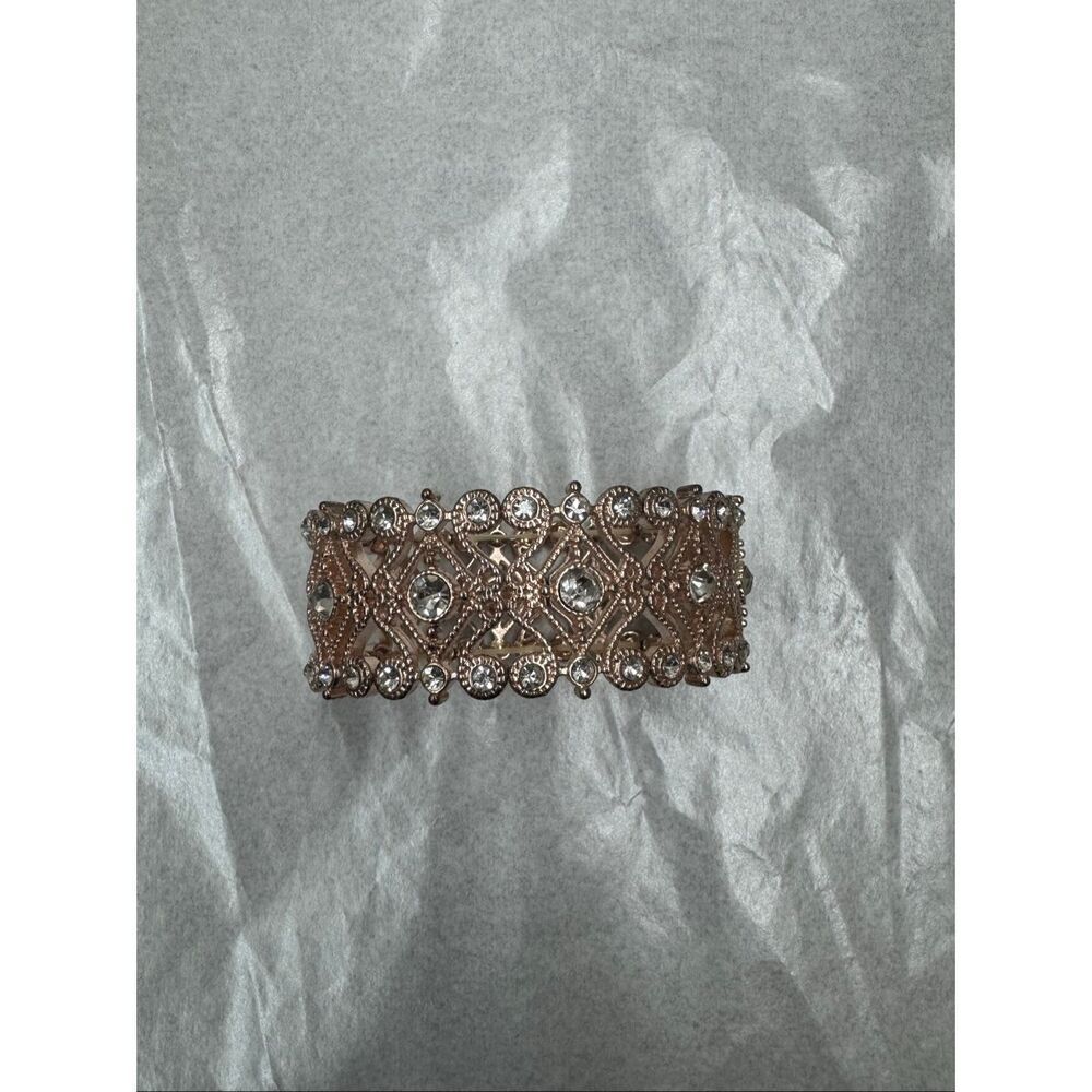 Rose Gold Tone Elastic Bracelet